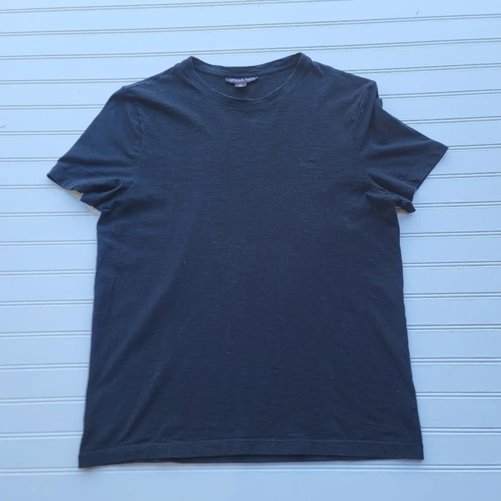 Michael Kors Men's Crewneck Short Sleeve Black Cotton Pullover T Shirt Sz M
